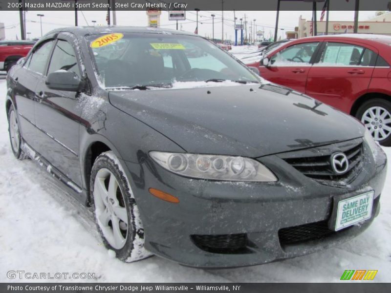 Steel Gray Metallic / Gray 2005 Mazda MAZDA6 i Sport Sedan