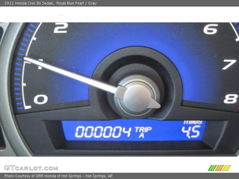Royal Blue Pearl / Gray 2011 Honda Civic EX Sedan