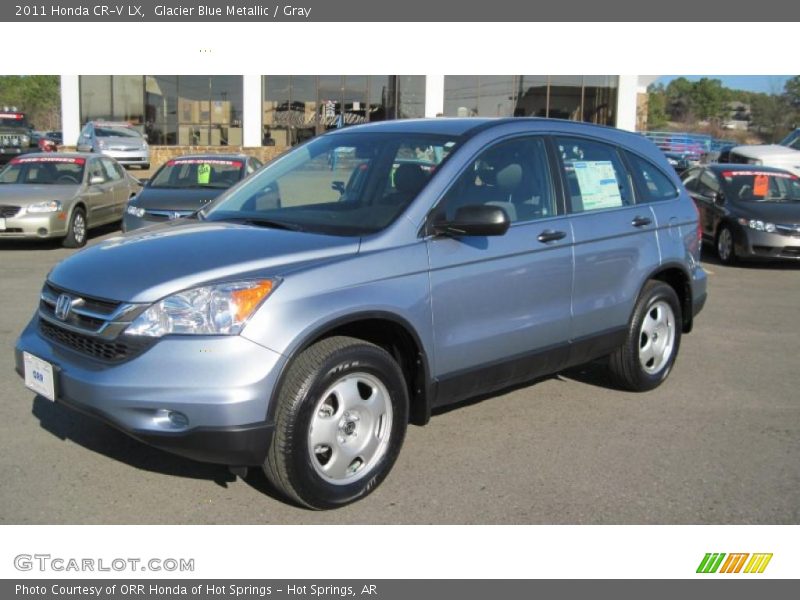 Glacier Blue Metallic / Gray 2011 Honda CR-V LX
