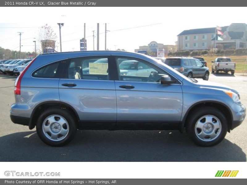 Glacier Blue Metallic / Gray 2011 Honda CR-V LX