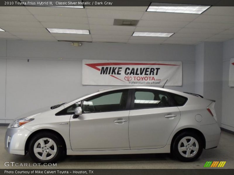Classic Silver Metallic / Dark Gray 2010 Toyota Prius Hybrid III