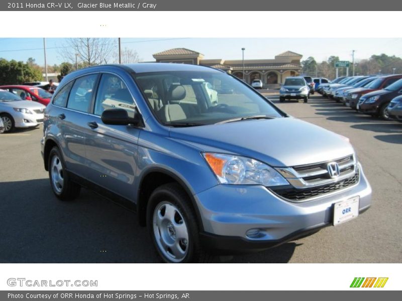 Glacier Blue Metallic / Gray 2011 Honda CR-V LX