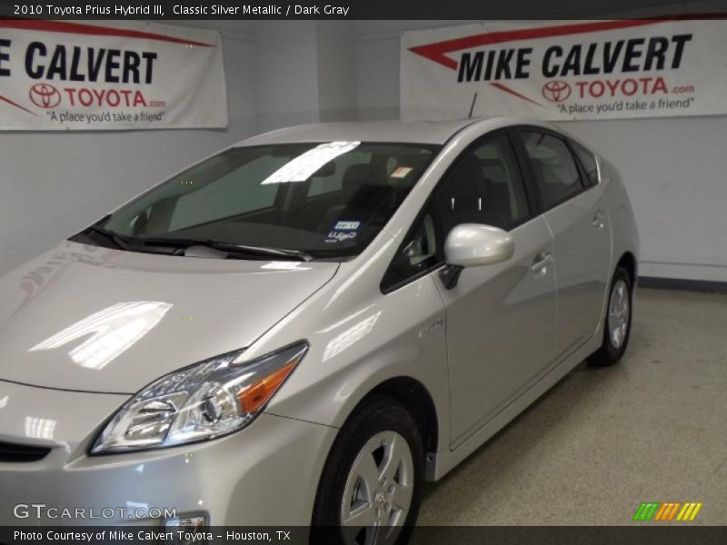 Classic Silver Metallic / Dark Gray 2010 Toyota Prius Hybrid III