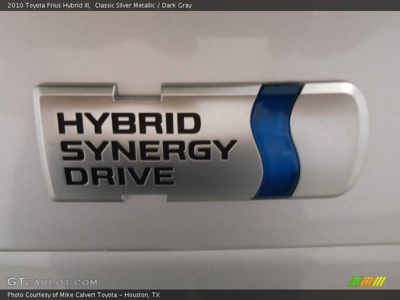 Classic Silver Metallic / Dark Gray 2010 Toyota Prius Hybrid III