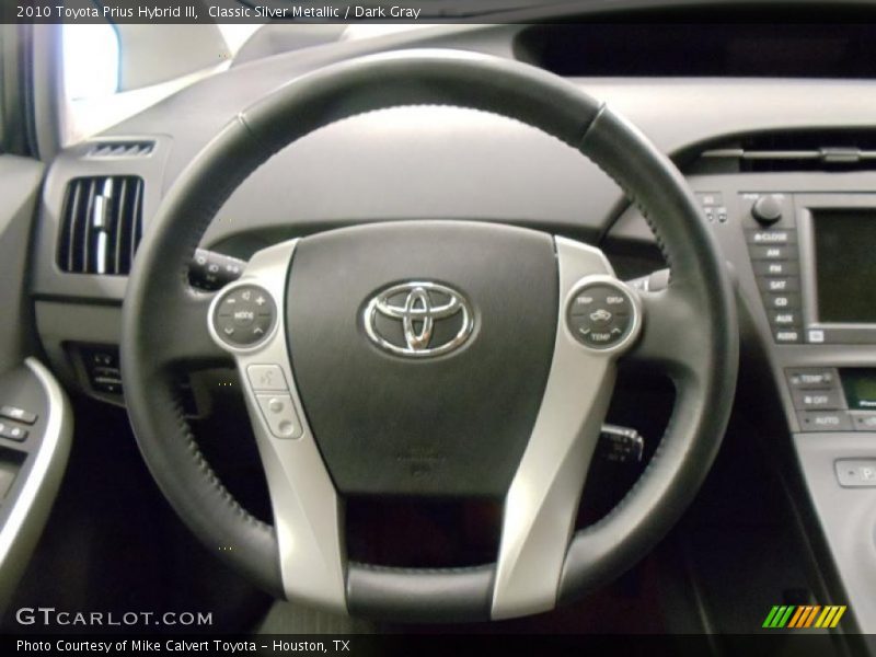 Classic Silver Metallic / Dark Gray 2010 Toyota Prius Hybrid III