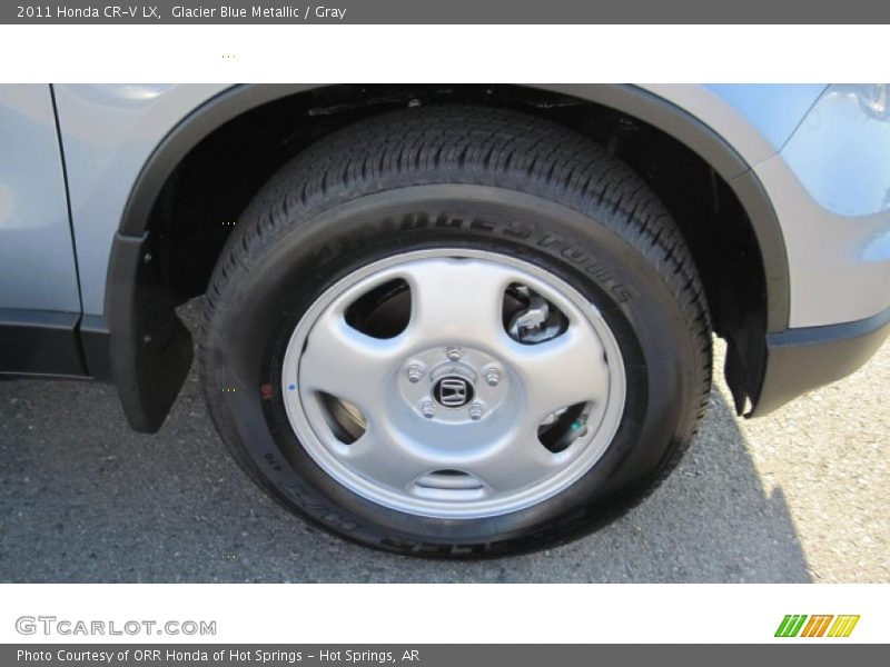 Glacier Blue Metallic / Gray 2011 Honda CR-V LX