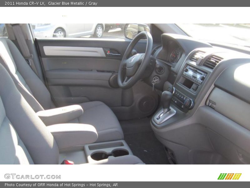 Glacier Blue Metallic / Gray 2011 Honda CR-V LX