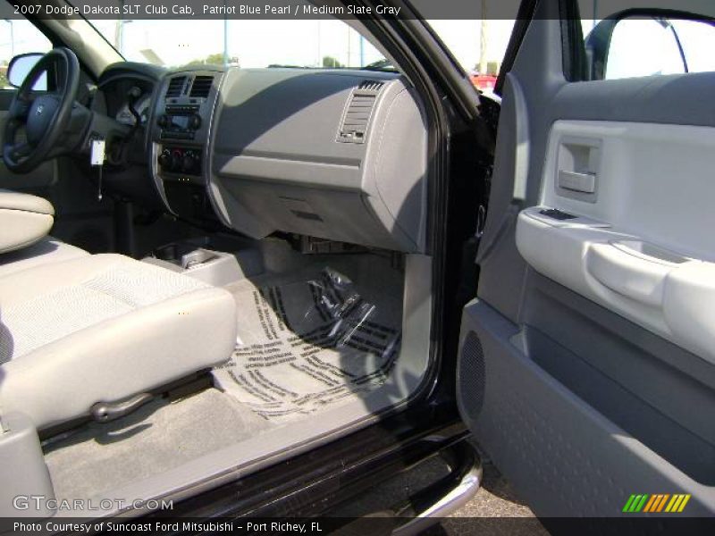 Patriot Blue Pearl / Medium Slate Gray 2007 Dodge Dakota SLT Club Cab