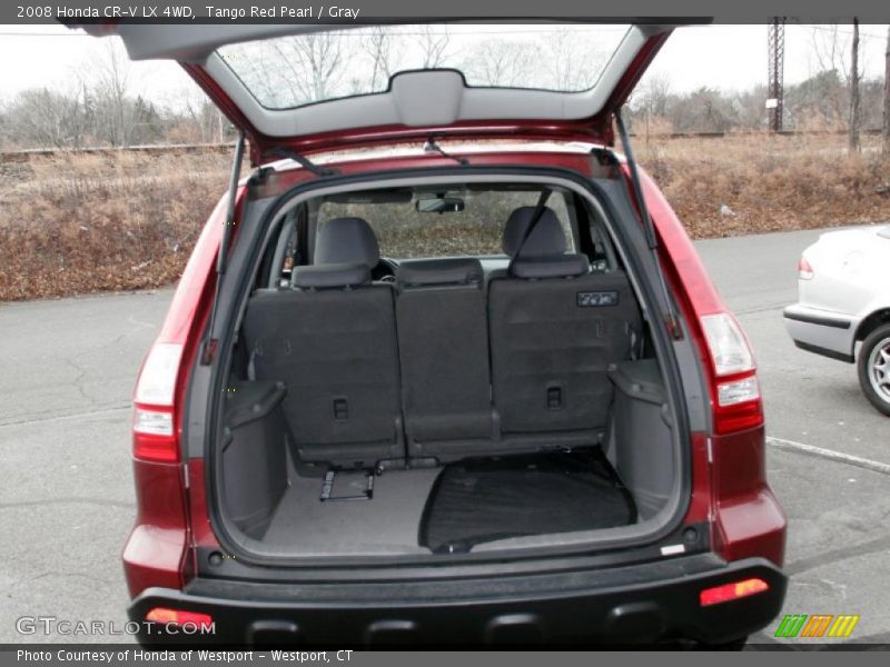 Tango Red Pearl / Gray 2008 Honda CR-V LX 4WD