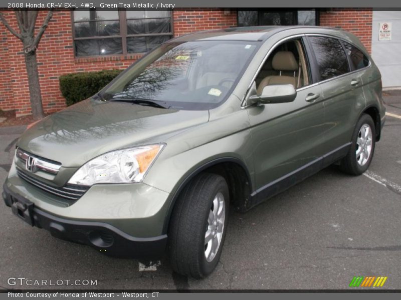 Green Tea Metallic / Ivory 2008 Honda CR-V EX-L 4WD