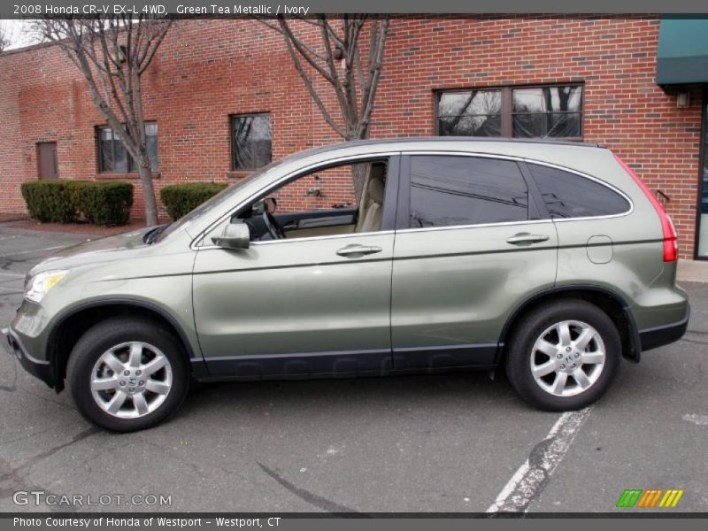 Green Tea Metallic / Ivory 2008 Honda CR-V EX-L 4WD