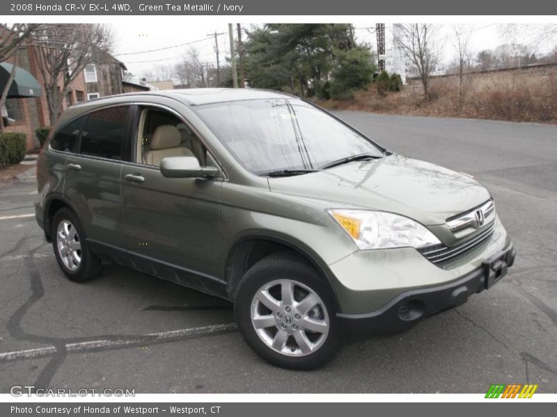 Green Tea Metallic / Ivory 2008 Honda CR-V EX-L 4WD
