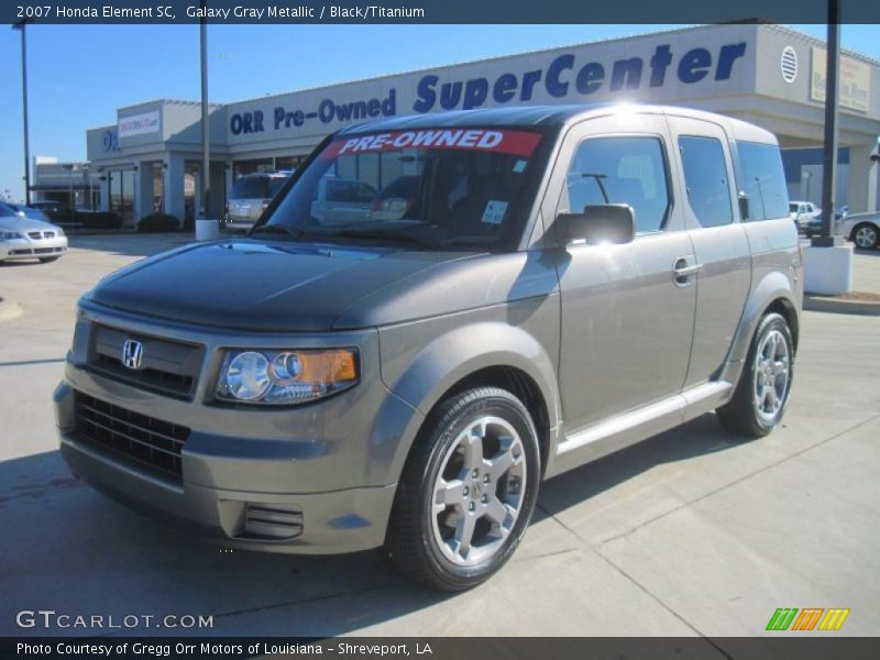 Galaxy Gray Metallic / Black/Titanium 2007 Honda Element SC