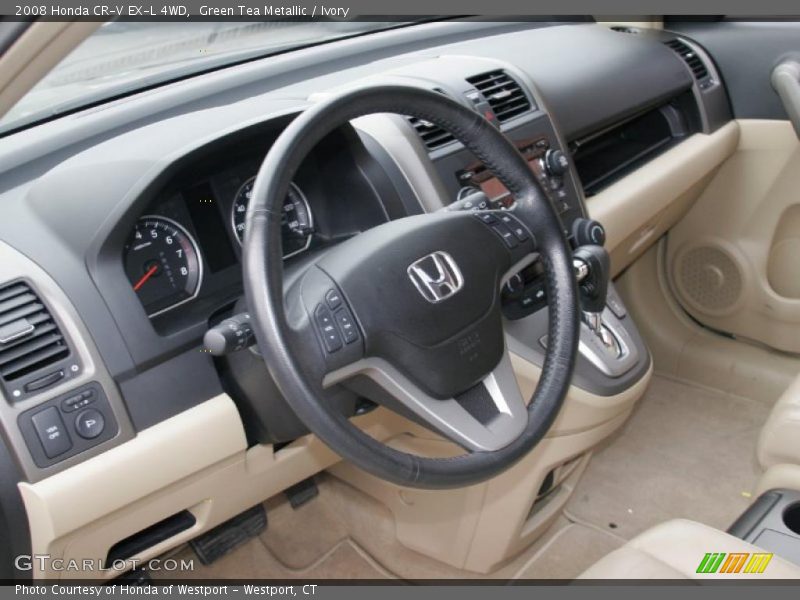 Green Tea Metallic / Ivory 2008 Honda CR-V EX-L 4WD
