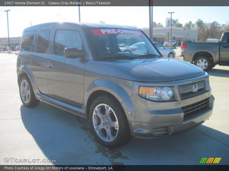 Galaxy Gray Metallic / Black/Titanium 2007 Honda Element SC