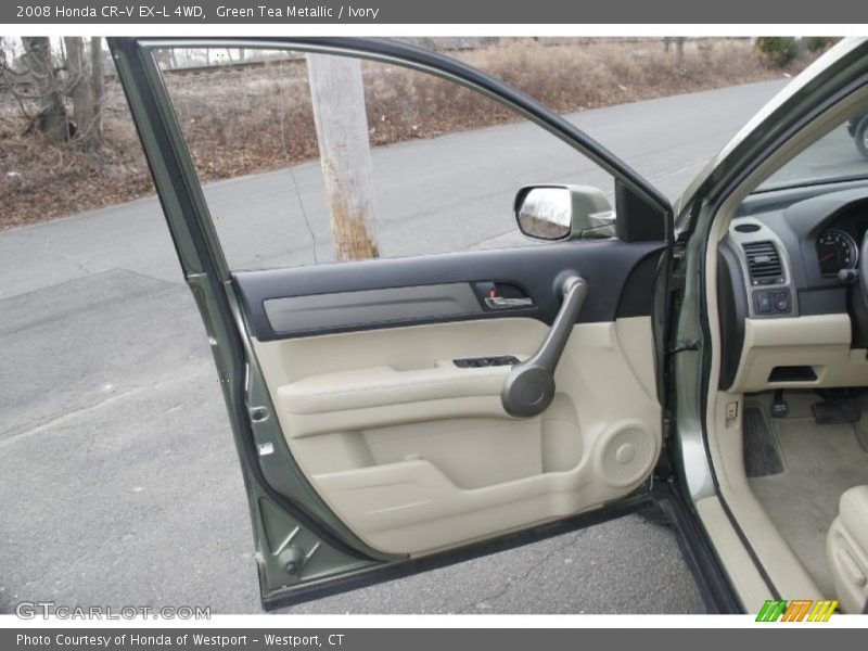Green Tea Metallic / Ivory 2008 Honda CR-V EX-L 4WD