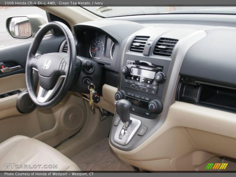 Green Tea Metallic / Ivory 2008 Honda CR-V EX-L 4WD