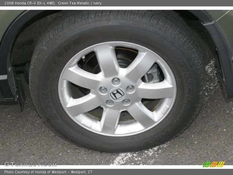 Green Tea Metallic / Ivory 2008 Honda CR-V EX-L 4WD