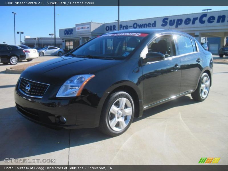 Super Black / Charcoal/Steel 2008 Nissan Sentra 2.0