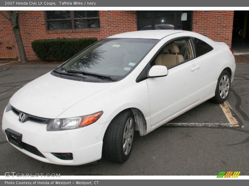 Taffeta White / Ivory 2007 Honda Civic LX Coupe