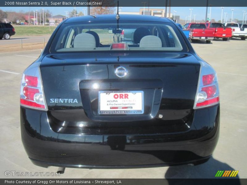 Super Black / Charcoal/Steel 2008 Nissan Sentra 2.0