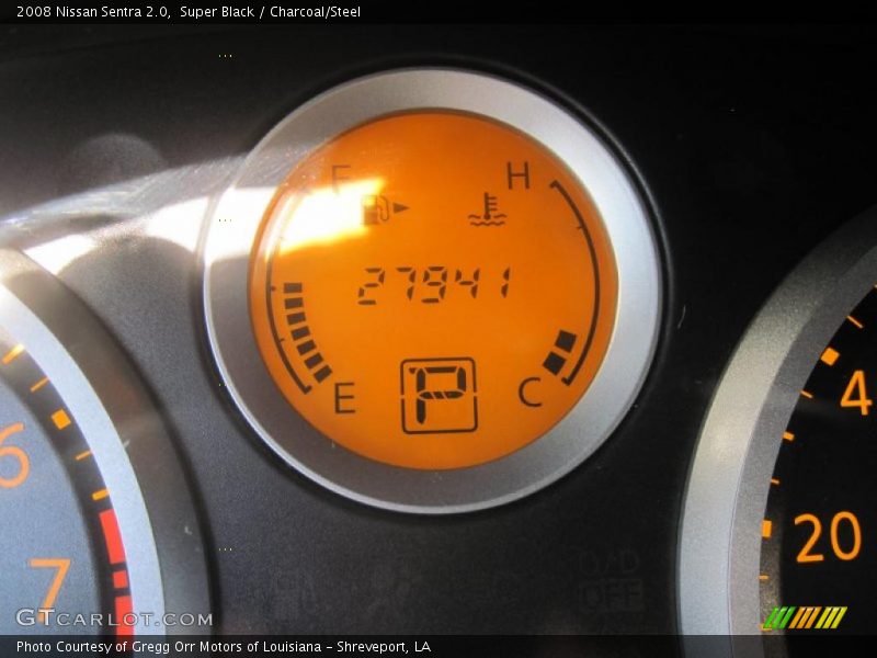Super Black / Charcoal/Steel 2008 Nissan Sentra 2.0