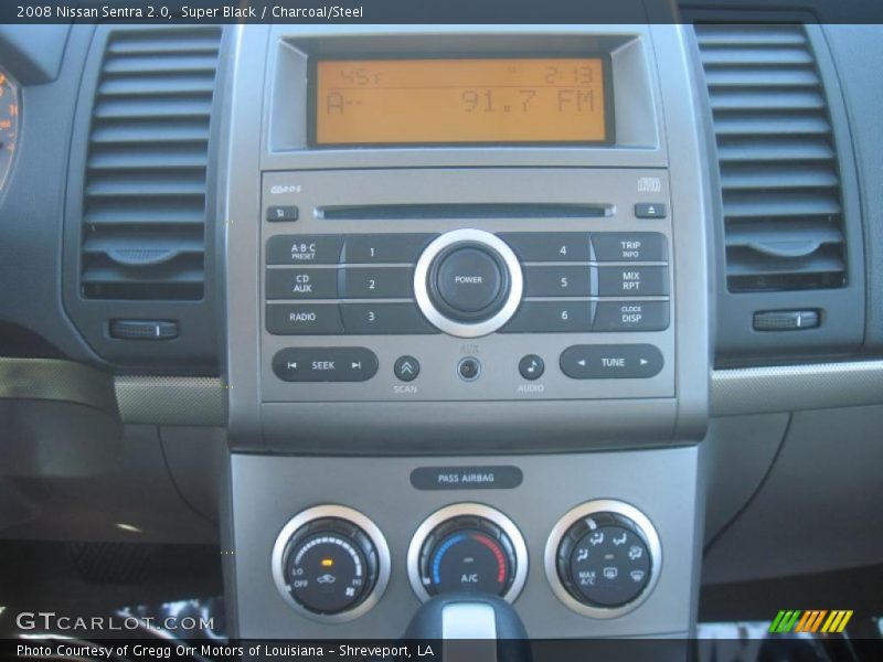 Super Black / Charcoal/Steel 2008 Nissan Sentra 2.0