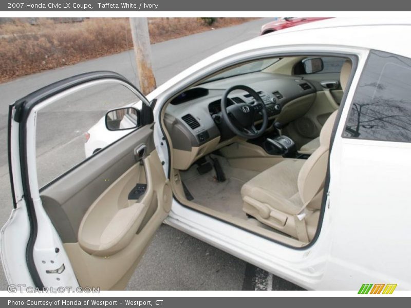 Taffeta White / Ivory 2007 Honda Civic LX Coupe