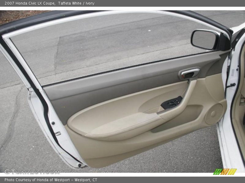 Taffeta White / Ivory 2007 Honda Civic LX Coupe