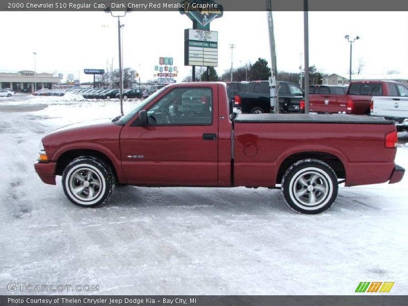 Dark Cherry Red Metallic / Graphite 2000 Chevrolet S10 Regular Cab