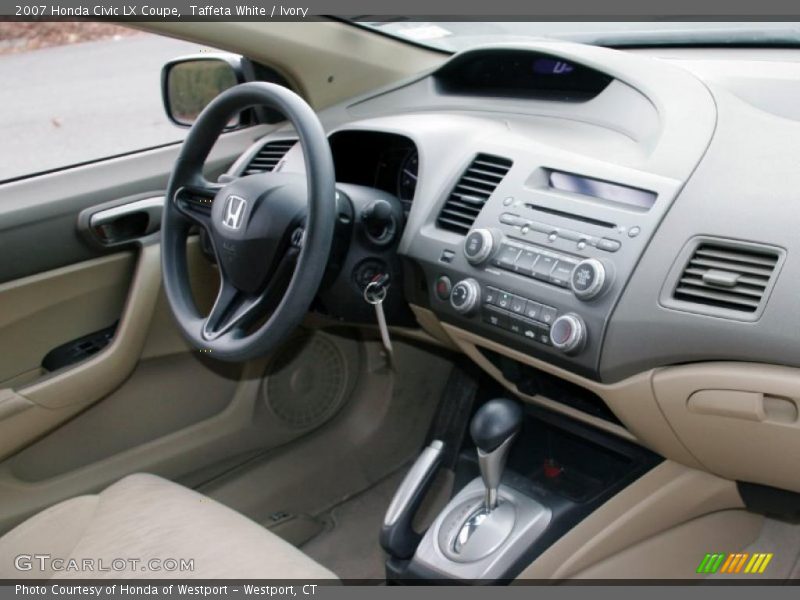Taffeta White / Ivory 2007 Honda Civic LX Coupe