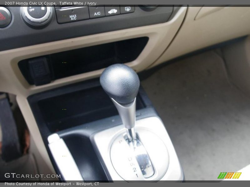 Taffeta White / Ivory 2007 Honda Civic LX Coupe