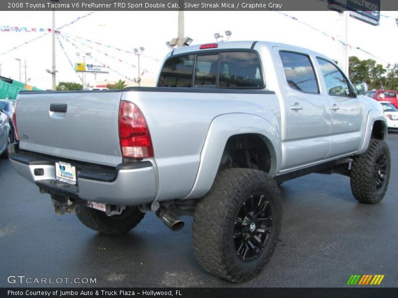 Silver Streak Mica / Graphite Gray 2008 Toyota Tacoma V6 PreRunner TRD Sport Double Cab
