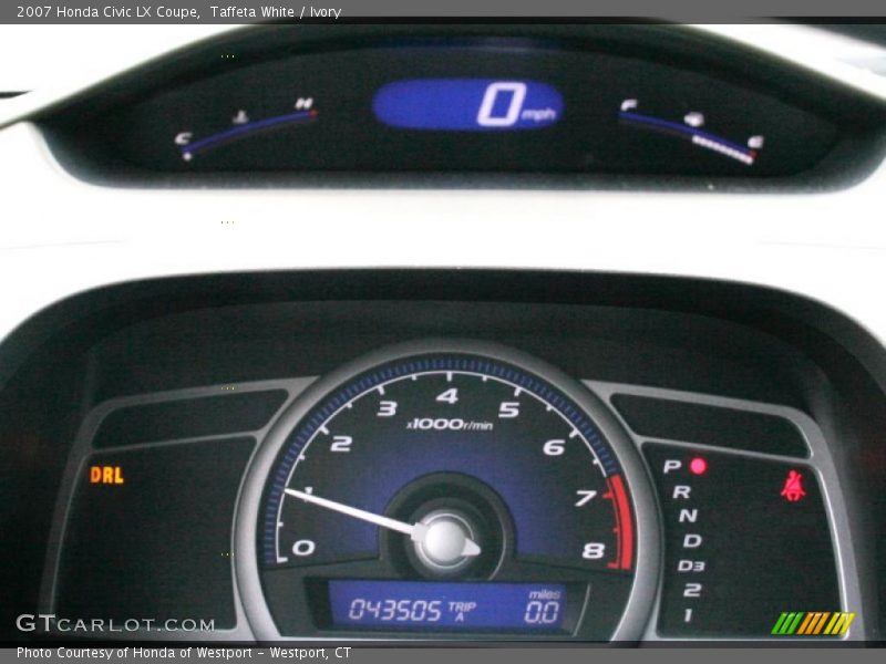 Taffeta White / Ivory 2007 Honda Civic LX Coupe
