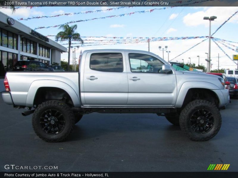 Silver Streak Mica / Graphite Gray 2008 Toyota Tacoma V6 PreRunner TRD Sport Double Cab