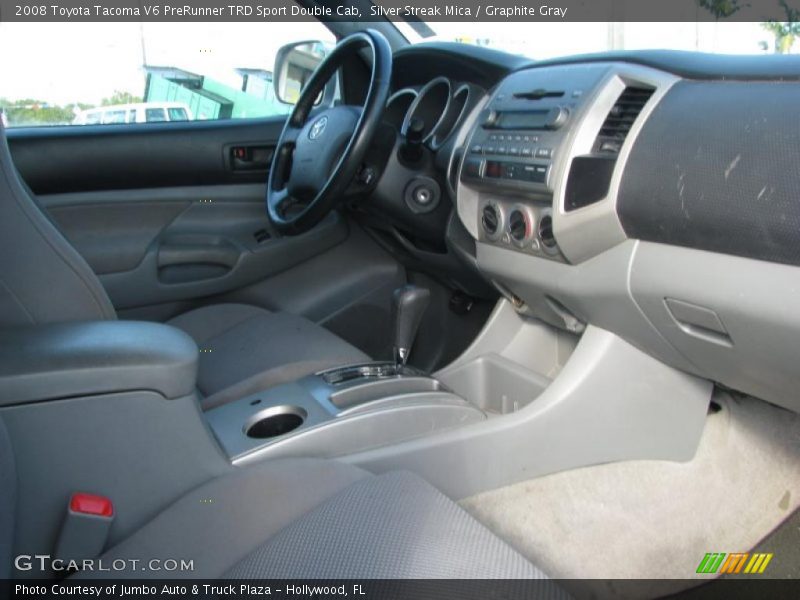 Silver Streak Mica / Graphite Gray 2008 Toyota Tacoma V6 PreRunner TRD Sport Double Cab