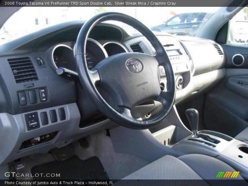 Silver Streak Mica / Graphite Gray 2008 Toyota Tacoma V6 PreRunner TRD Sport Double Cab