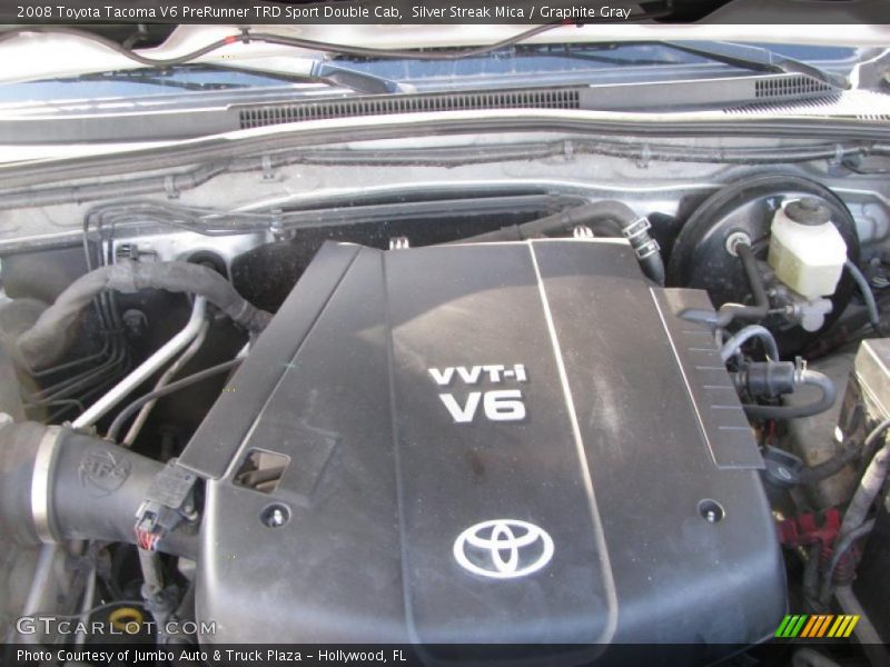 Silver Streak Mica / Graphite Gray 2008 Toyota Tacoma V6 PreRunner TRD Sport Double Cab
