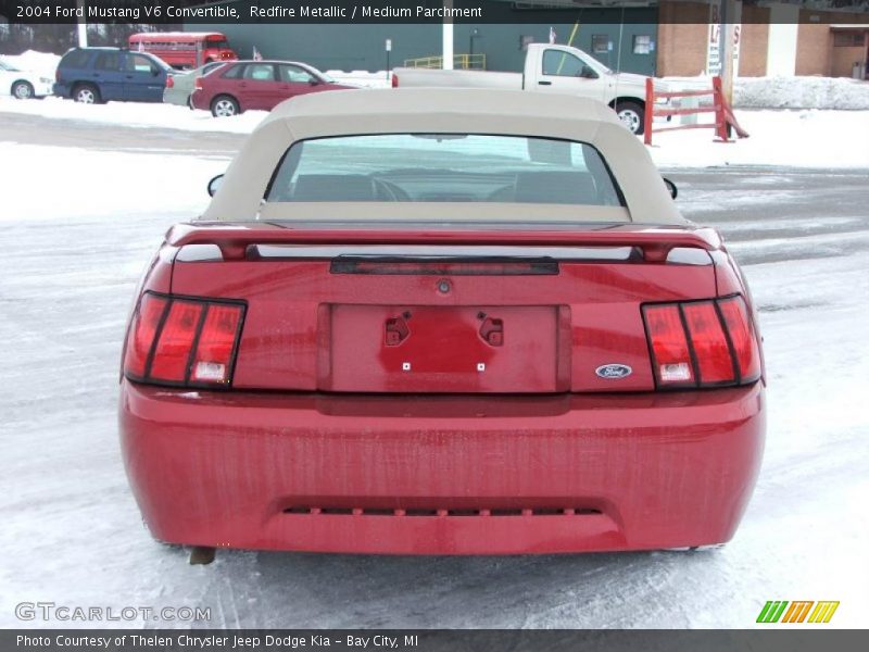 Redfire Metallic / Medium Parchment 2004 Ford Mustang V6 Convertible