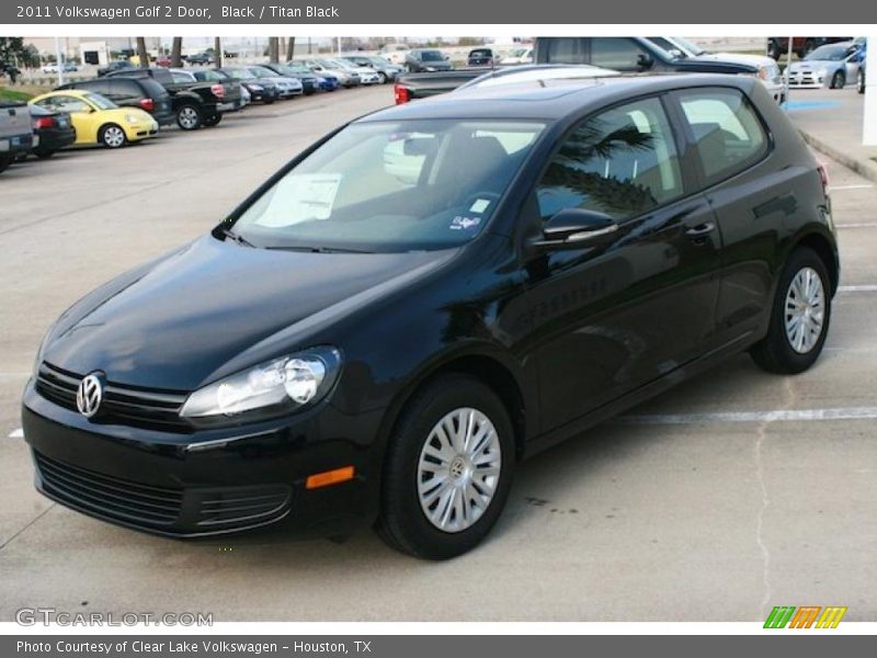 Black / Titan Black 2011 Volkswagen Golf 2 Door