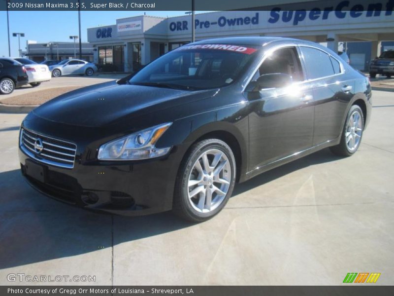 Super Black / Charcoal 2009 Nissan Maxima 3.5 S