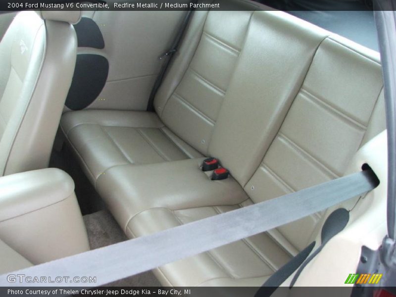 Redfire Metallic / Medium Parchment 2004 Ford Mustang V6 Convertible