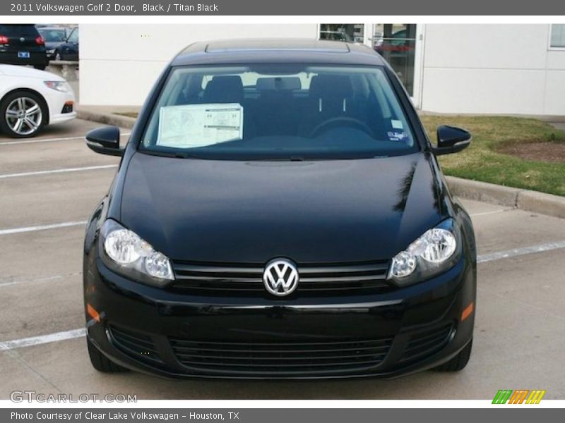 Black / Titan Black 2011 Volkswagen Golf 2 Door