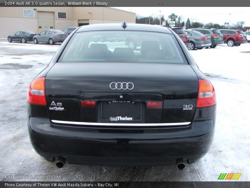 Brilliant Black / Ebony 2004 Audi A6 3.0 quattro Sedan