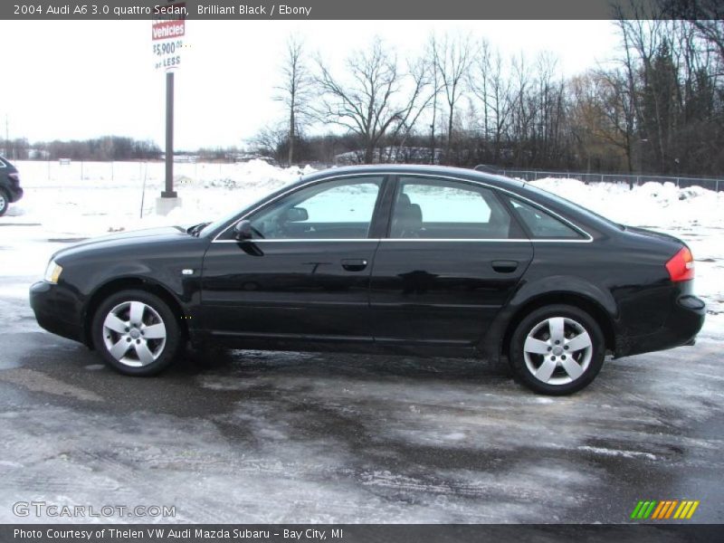 Brilliant Black / Ebony 2004 Audi A6 3.0 quattro Sedan