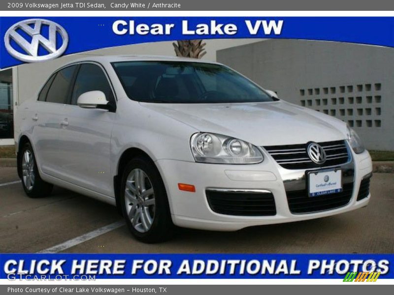 Candy White / Anthracite 2009 Volkswagen Jetta TDI Sedan