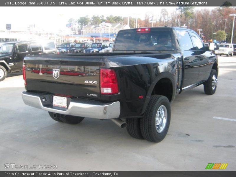 Brilliant Black Crystal Pearl / Dark Slate Gray/Medium Graystone 2011 Dodge Ram 3500 HD ST Crew Cab 4x4 Dually
