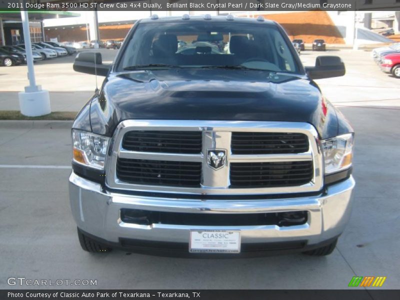 Brilliant Black Crystal Pearl / Dark Slate Gray/Medium Graystone 2011 Dodge Ram 3500 HD ST Crew Cab 4x4 Dually