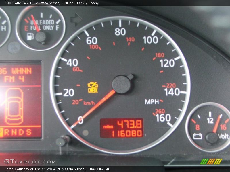 Brilliant Black / Ebony 2004 Audi A6 3.0 quattro Sedan