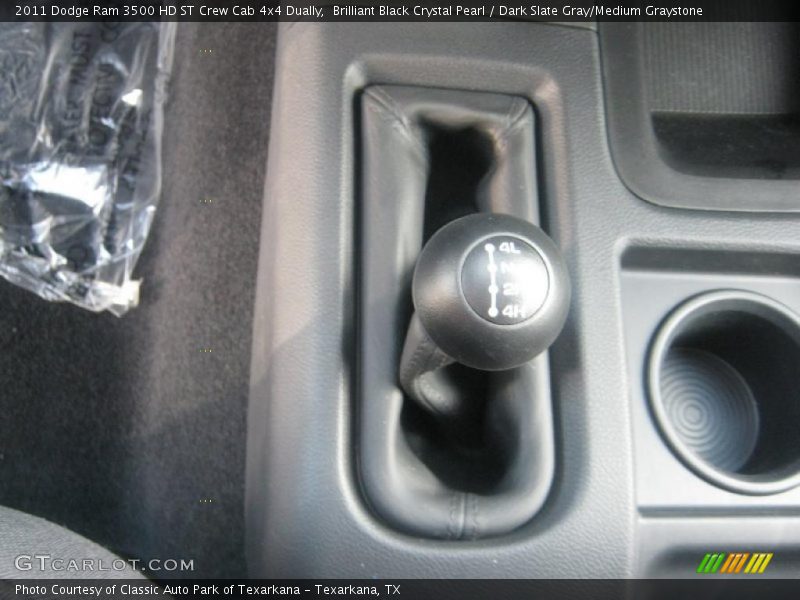 Brilliant Black Crystal Pearl / Dark Slate Gray/Medium Graystone 2011 Dodge Ram 3500 HD ST Crew Cab 4x4 Dually
